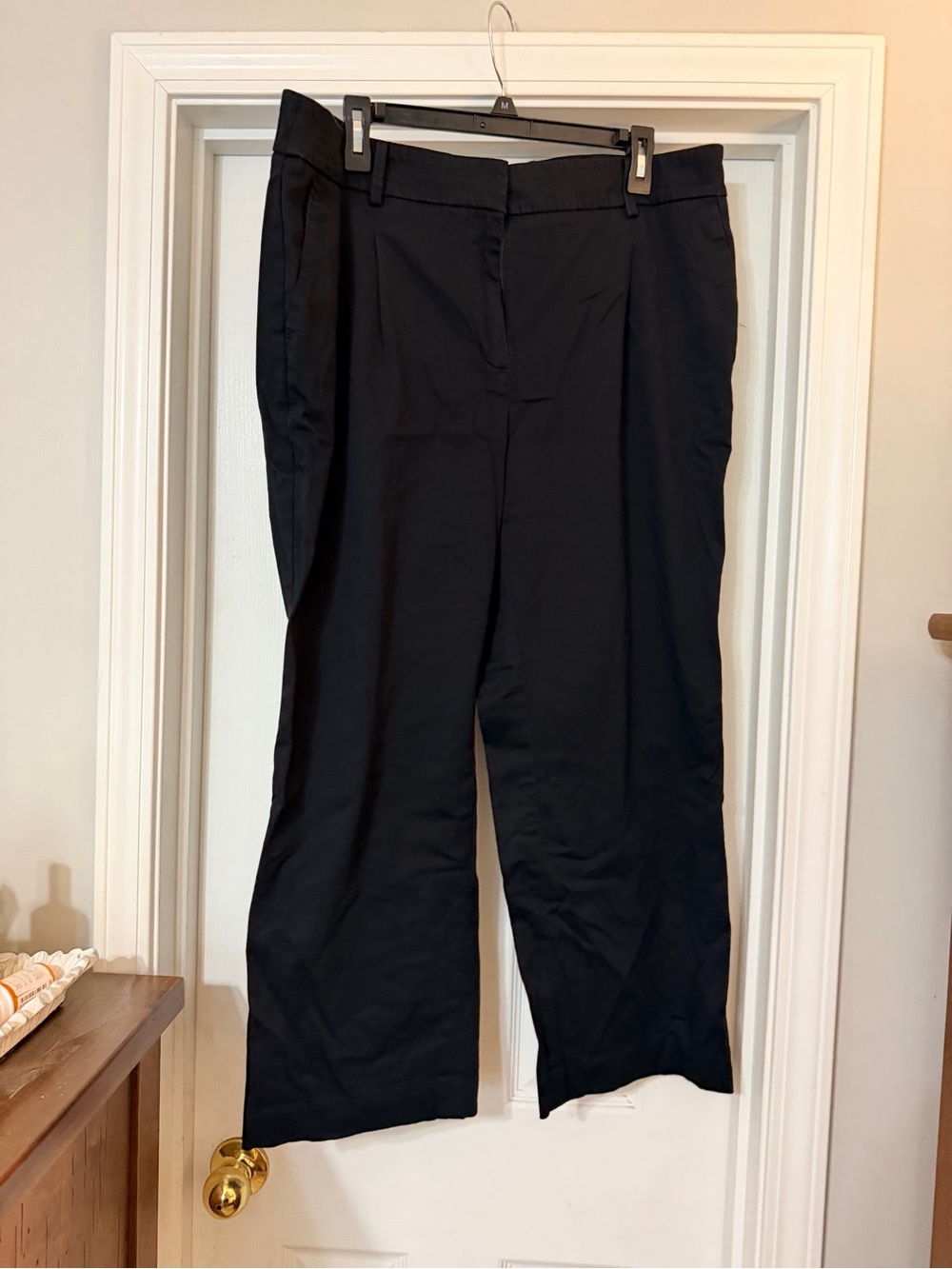 Talbots Black Wide-Leg Trousers